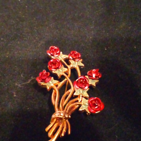 Rose bush pin - Picture 1 of 4